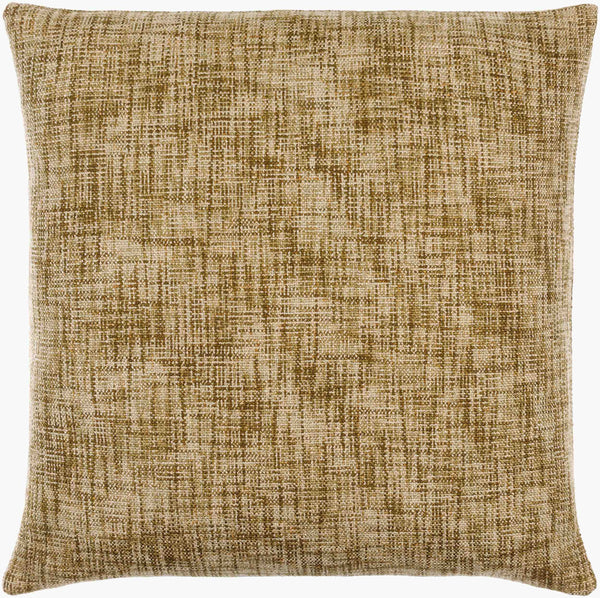 Surya Lizeth Luxurious 18" Accent Pillow - Modern Cotton & Linen Blend For Comfort & Style In Any Room Olive Viscose,Cotton,Linen,Viscose,Polyester,Linen Lzh003-2222p