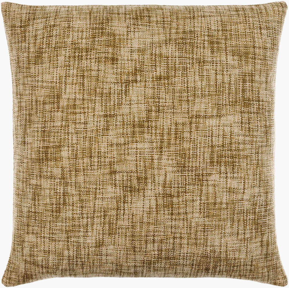 Surya Lizeth Luxurious 18" Accent Pillow - Modern Cotton & Linen Blend For Comfort & Style In Any Room Olive Viscose,Cotton,Linen,Viscose,Polyester,Linen Lzh003-2222p