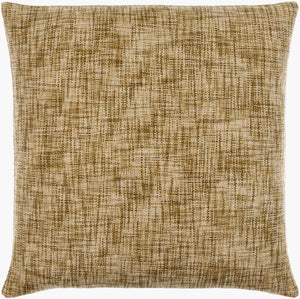 Surya Lizeth Luxurious 18" Accent Pillow - Modern Cotton & Linen Blend For Comfort & Style In Any Room Olive Viscose,Cotton,Linen,Viscose,Polyester,Linen Lzh003-2222p