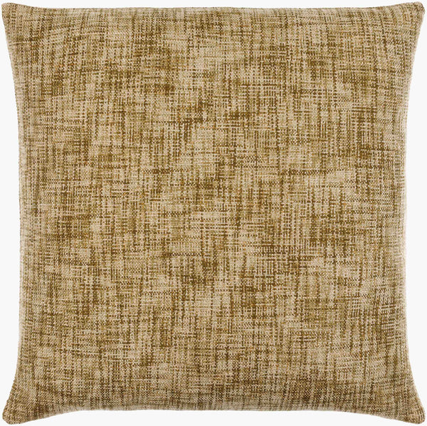 Surya Lizeth Luxurious 18" Accent Pillow - Modern Cotton & Linen Blend For Comfort & Style In Any Room Olive Viscose,Cotton,Linen,Viscose,Polyester,Linen Lzh003-2222p