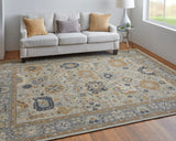 Feizy Rugs Corbitt Wool Hand Knotted Classic Rug Blue/Brown/Gray 11'-6" x 15'
