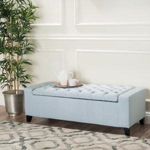 English Elm Guernsey Tufted Storage Ottoman with Lift Top Hidden Compartment for Living Rooms 59336.00LSKY