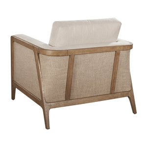 A.R.T. Furniture Harvey Lounge Chair - Contemporary Tawny Parrawood Frame With Cozy Salty Sand Upholstery & Cushion  Parrawood Solid Frame In The Tawny Finish 765503-5803