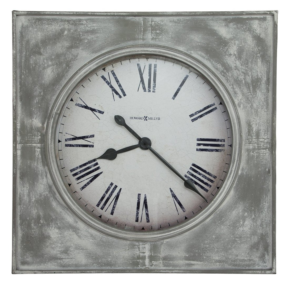 Hekman Furniture 625622 Bathazaar Oversized Vintage Wall Clock - Aged Metal Design With Roman Numerals & Quartz Movement  Bathazaar Wall Clock 625622
