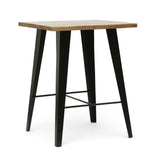 Christopher Knight Home® - Noble House - Leesburg Handcrafted Modern Industrial Mango Wood Oversized Side Table, Natural and Black