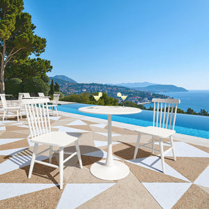 Zuo Modern Zeilen Dining Chair Set Of 2 - Modern, Versatile Aluminum Seating For Chic Home Décor & Style White Aluminum 704084-zuo-modern