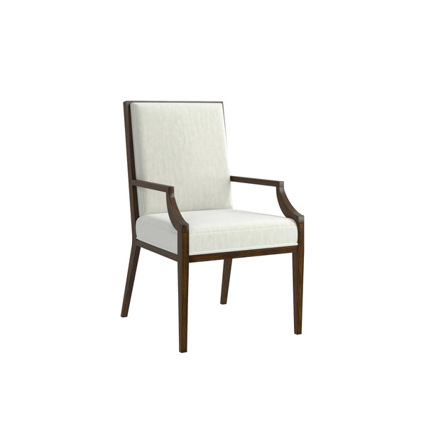 A.R.T. Furniture Eave Upholstered Arm Chair - Elegant Ivory Polyester Fabric With Stylish Tapered Legs For Comfort - Set Of 2 Off,White Material(S), Poplar And Parawood Solids 336207-1860