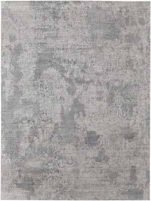 Feizy Rugs Eastfield Artisanal Hand-woven Viscose And Wool Abstract Rug - Modern Style For Any Space Silver,Gray Viscose,Wool Eas6989fgry000b00