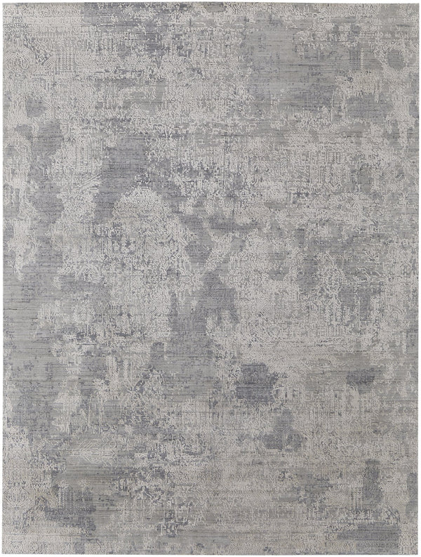 Feizy Rugs Eastfield Artisanal Hand-woven Viscose And Wool Abstract Rug - Modern Style For Any Space Silver,Gray Viscose,Wool Eas6989fgry000b00