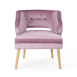 Christopher Knight Home® - Noble House - Mariposa Mid Century Light Lavender Velvet Accent Chair