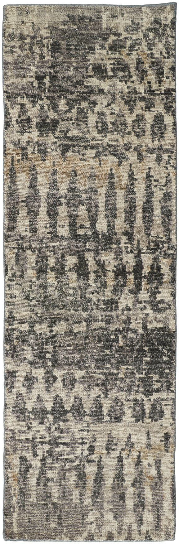 Feizy Rugs Palomar Hand-knotted Wool Rug - Luxurious Low Pile Design With Abstract Geometric Patterns For All Spaces Tan,Taupe Wool Pal6632fchl000i68