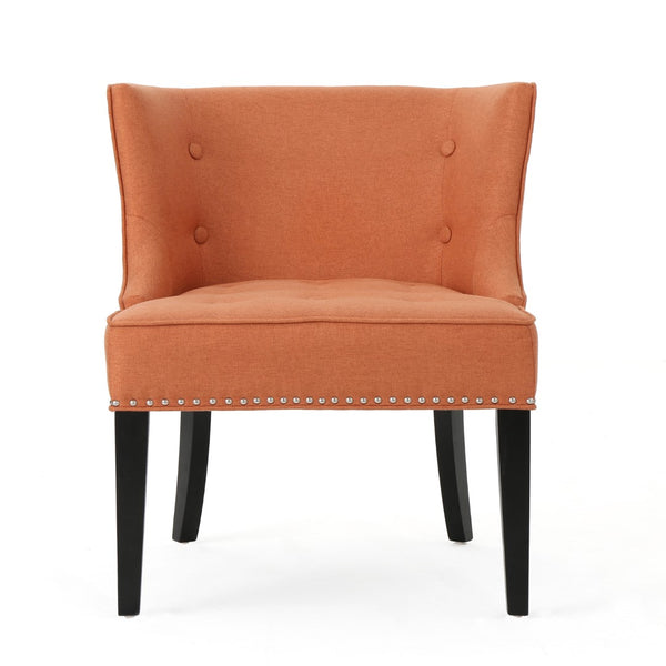 Christopher Knight Home® - Noble House - Adelina Contemporary Upholstered Accent Chair with Nailhead Trim