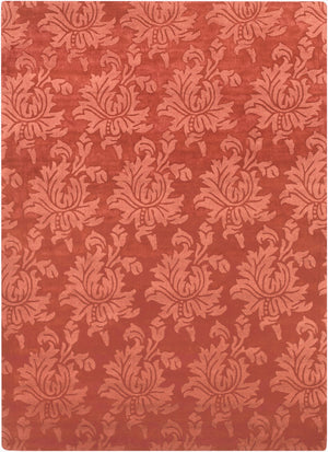 Surya Mystique 2'6" X 8' Handmade Wool Rug - Elegant Modern Decor, Medium Pile, Spot Clean Only, India Craftsmanship Rust Wool M171-811