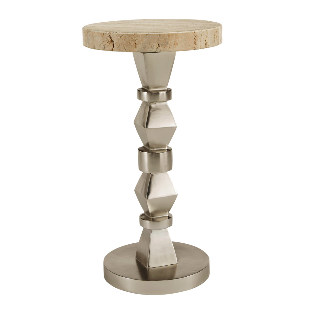 Pulaski Furniture Contemporary Marble Top Spot Table - Elegant Accent For Modern Living, Versatile Design & Luxury Appeal Multi Marble P301782-pulaski