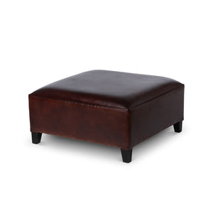 Park Hill Kendall Leather Ottoman EFS26153