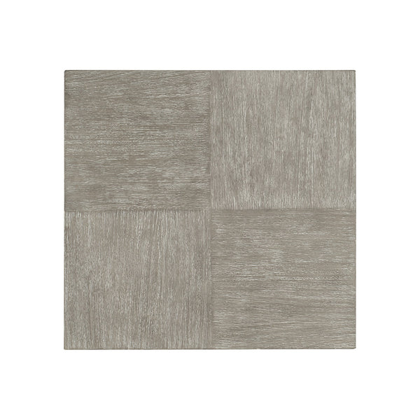 Bernhardt Bernhardt Foundations Side Table With Acacia Checkerboard Top, Asymmetrical Legs, Light & Dark Shale Finish 306121