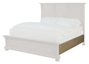 Hekman Furniture 25271r Upholstered King Rails & Slats By  - Stylish Support For Your Bedroom Wellington Driftwood King Bed Rails & Slats 25266r