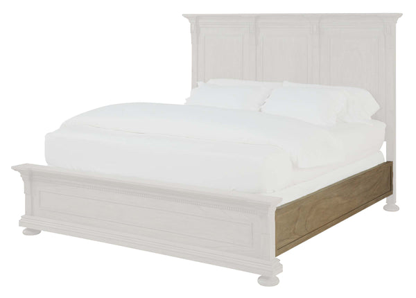 Hekman Furniture 25271r Upholstered King Rails & Slats By  - Stylish Support For Your Bedroom Wellington Driftwood King Bed Rails & Slats 25266r