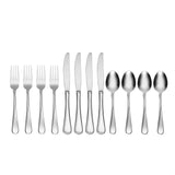 Lenox Oneida Flight 12 Piece Everyday Flatware Set, Service for 4 Metallic, STAINLESS METAL H015012A