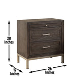 English Elm Steve Silver - Broomfield - Nightstand - Brown