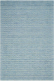 Nourison Perris PERR1 Handmade Woven No Border Indoor Only Contemporary  Rug Sky Blue, Blue 100% Wool 99446226655