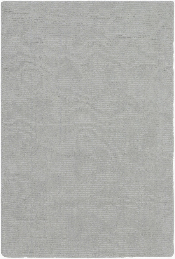 Livabliss Mystique Handloomed Wool Area Rug Sculptural High Low Pile for Large Living Rooms Gray 2' x 3' M211-23