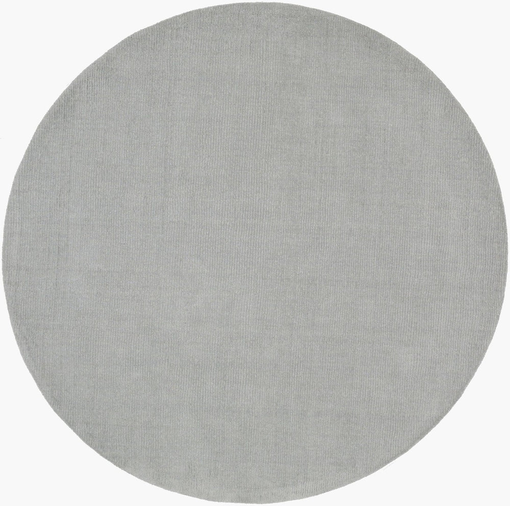 Livabliss Mystique Handloomed Wool Area Rug Sculptural High Low Pile for Large Living Rooms Gray 6' x 6' M211-6RD