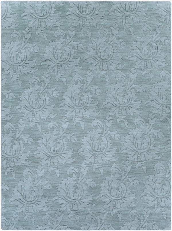 Surya Mystique 2'6" X 8' Handmade Wool Rug - Elegant Modern Decor, Medium Pile, Spot Clean Only, India Craftsmanship Dusty Sage Wool M236-811