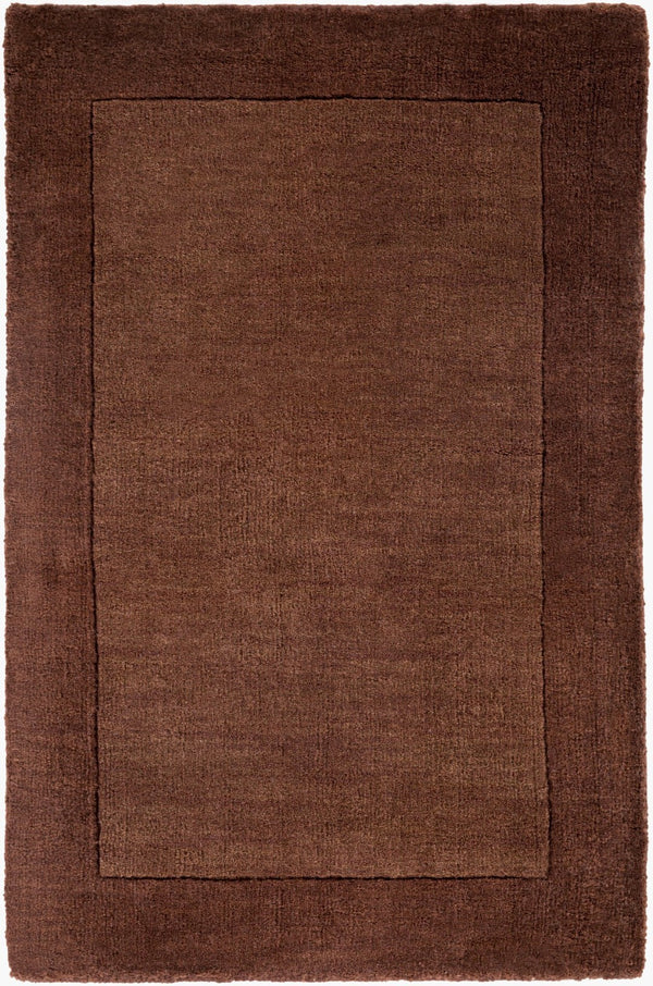 Livabliss Mystique Hand Loomed Wool Area Rug with High Low Pile for Modern Living Rooms Dark Brown 2' x 3' M294-23