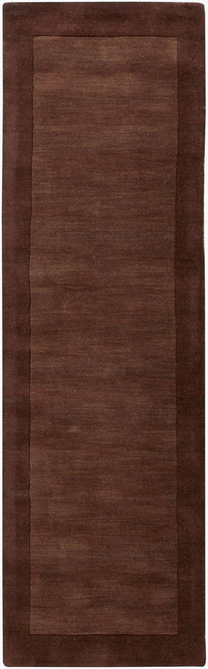 Livabliss Mystique Hand Loomed Wool Area Rug with High Low Pile for Modern Living Rooms Dark Brown 2'6" x 8' M294-268
