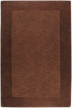 Livabliss Mystique Hand Loomed Wool Area Rug with High Low Pile for Modern Living Rooms Dark Brown 5' x 8' M294-58