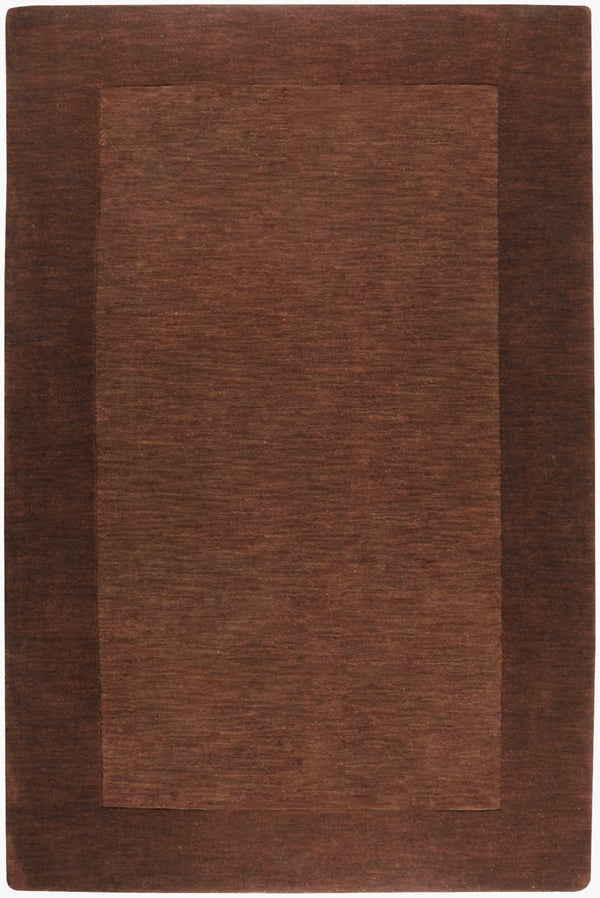Livabliss Mystique Hand Loomed Wool Area Rug with High Low Pile for Modern Living Rooms Dark Brown 5' x 8' M294-58