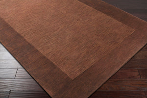 Livabliss Mystique Hand Loomed Wool Area Rug with High Low Pile for Modern Living Rooms Dark Brown 5' x 8' M294-58
