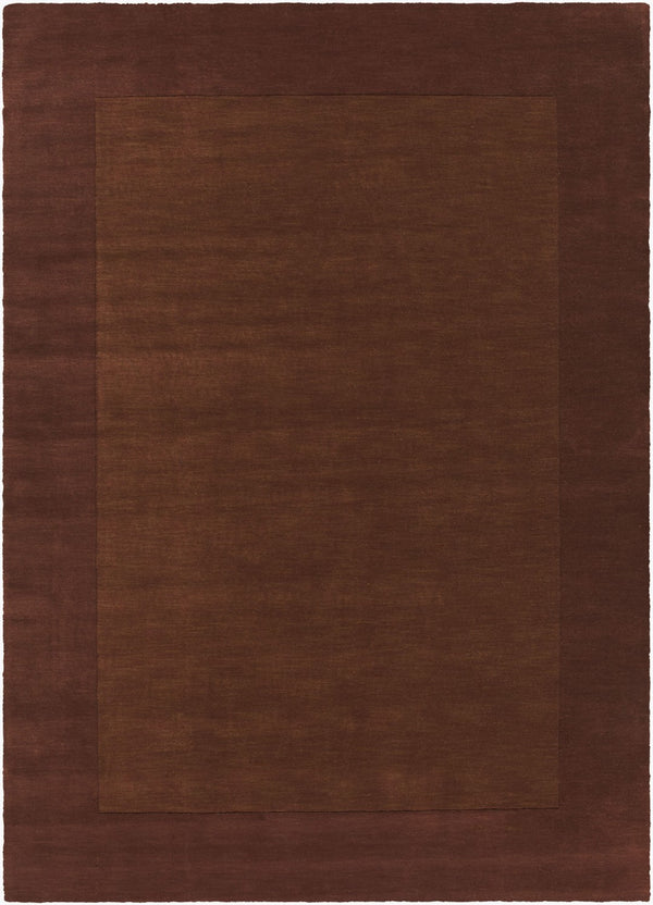 Livabliss Mystique Hand Loomed Wool Area Rug with High Low Pile for Modern Living Rooms Dark Brown 8' x 11' M294-811