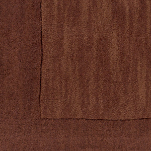 Livabliss Mystique Hand Loomed Wool Area Rug with High Low Pile for Modern Living Rooms Dark Brown 5' x 8' M294-58