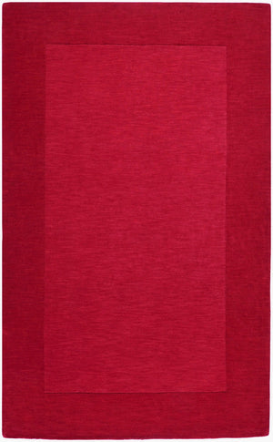 Livabliss Mystique Handloomed Wool Area Rug with High Low Pile Texture for Modern Living Rooms Red 7'6" x 9'6" M299-7696