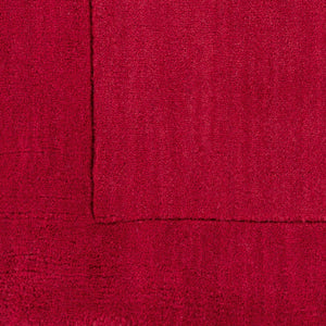 Livabliss Mystique Handloomed Wool Area Rug with High Low Pile Texture for Modern Living Rooms Red 7'6" x 9'6" M299-7696