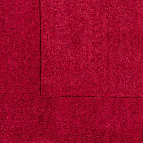 Livabliss Mystique Handloomed Wool Area Rug with High Low Pile Texture for Modern Living Rooms Red 7'6" x 9'6" M299-7696