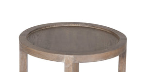 Porter Designs Lowell Solid White Oak End Table - Stylish, Durable, With Extra Storage Shelves Brown Wood 05-108-08-1920