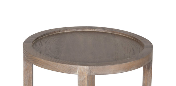 Porter Designs Lowell Solid White Oak End Table - Stylish, Durable, With Extra Storage Shelves Brown Wood 05-108-08-1920