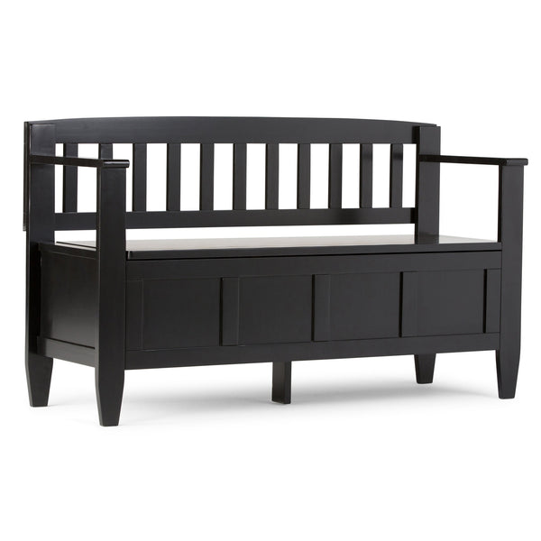 English Elm Brooklyn Stylish Entryway Storage Bench With Solid Wood, Spacious Compartments & Modern Design B136P158121