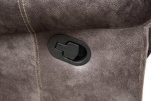 English Elm Steve Silver - Nashville Manual Recline 3-Piece Living Room Set Dark Gray — Glider Recliners, USB Charging Console B081S00247