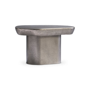 Bernhardt Bernhardt Graphite Clawson 35" Cocktail Table — Sculptural Cast Aluminum Pentagonal Top, Versatile 338014C