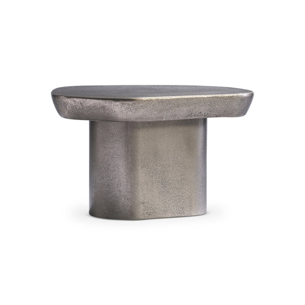 Bernhardt Bernhardt Graphite Clawson 35" Cocktail Table — Sculptural Cast Aluminum Pentagonal Top, Versatile 338014C