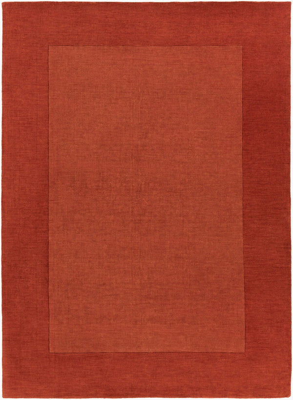 Livabliss Mystique Hand Loomed Wool Area Rug Sculpted Pile Artisan Craft for Large Living Rooms Rust 8' x 11' M300-811