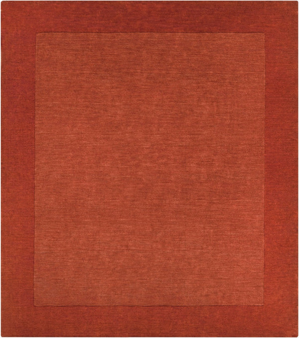 Livabliss Mystique Hand Loomed Wool Area Rug Sculpted Pile Artisan Craft for Large Living Rooms Rust 9'9" x 9'9" M300-99SQ