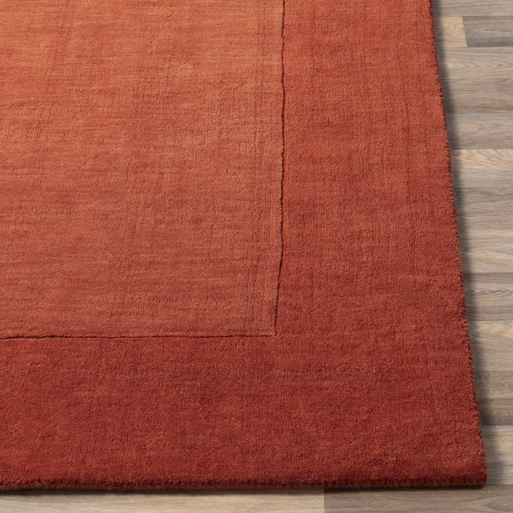 Livabliss Mystique Hand Loomed Wool Area Rug Sculpted Pile Artisan Craft for Large Living Rooms Rust 3'3" x 5'3" M300-3353