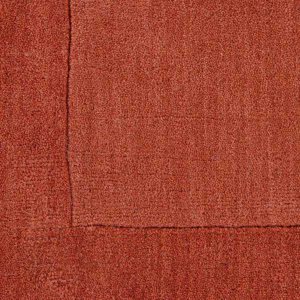 Livabliss Mystique Hand Loomed Wool Area Rug Sculpted Pile Artisan Craft for Large Living Rooms Rust 3'3" x 5'3" M300-3353