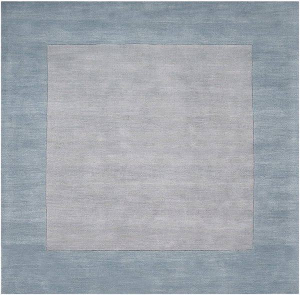 Livabliss Mystique Handloomed Wool Area Rug with High Low Pile Texture for Modern Living Rooms Medium Gray, Ic 9'9" x 9'9" M305-99SQ