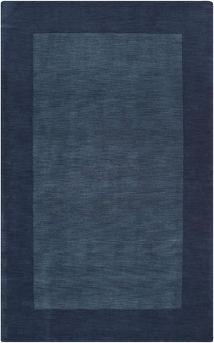 Livabliss Mystique Handloomed Wool Area Rug with High Low Pile Texture for Modern Living Rooms Ink Blue 10' x 14' M309-1014